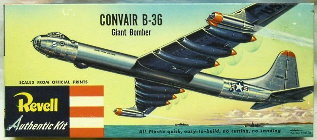 Revell 1/184 Convair B-36 Giant Bomber - Pre-'S' Issue, H205-98 plastic model kit